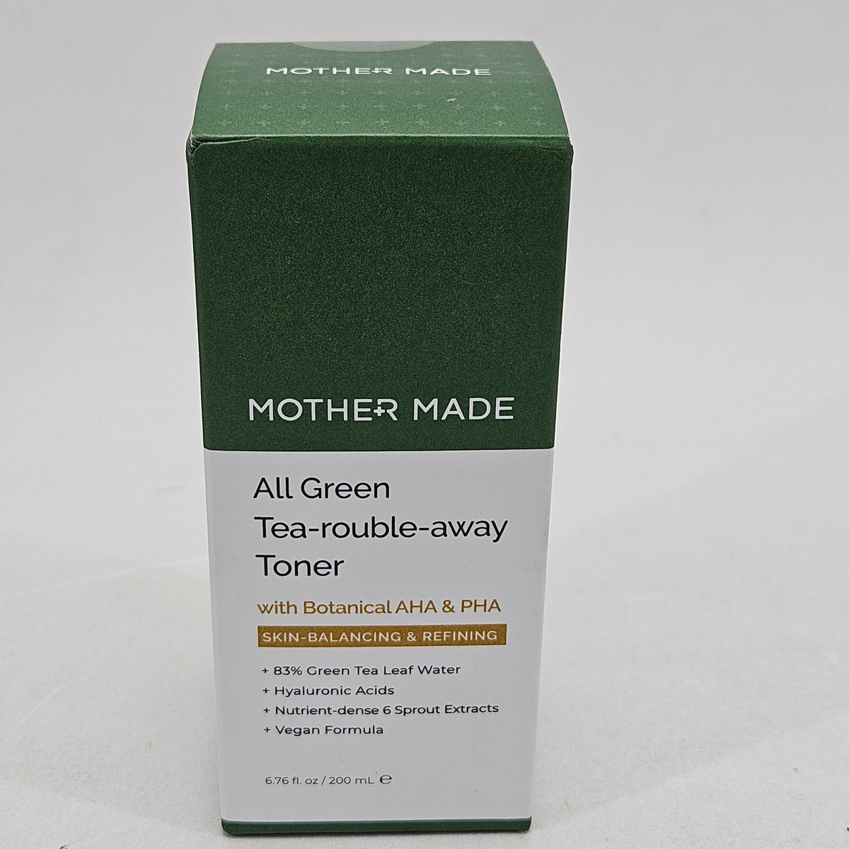 Organic Green Tea Toner for Skin Hydration & Oil Control - 6.76oz