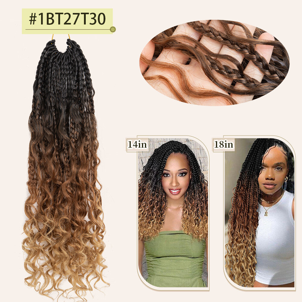 Wavy Double Ended Dreadlock Extensions with Curly Ends for Women