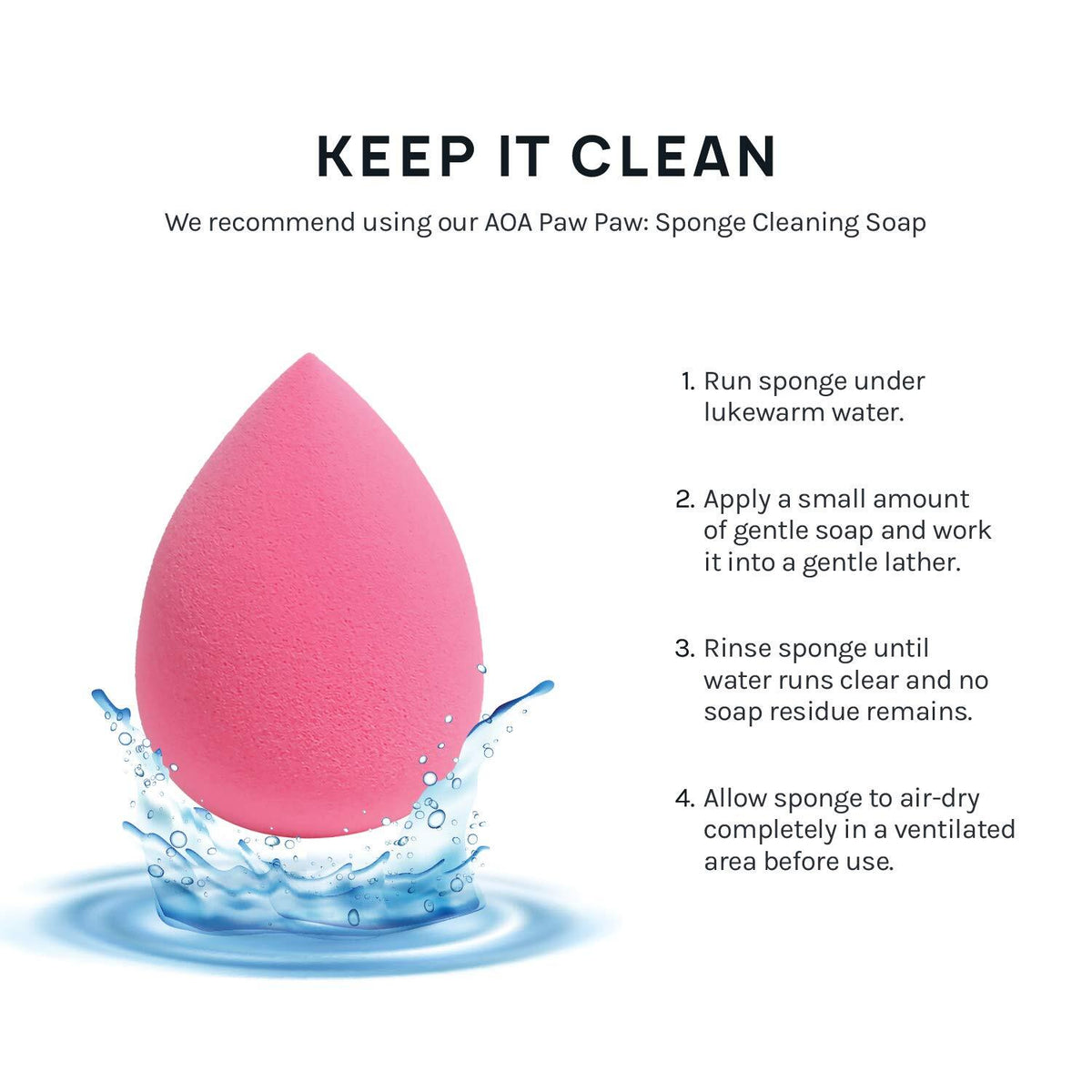 Makeup Sponge Set Latex-Free High-Definition Blender 6 Pieces