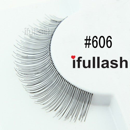 False Eyelashes 100% Human Hair Natural Look - 6 or 12 Pairs