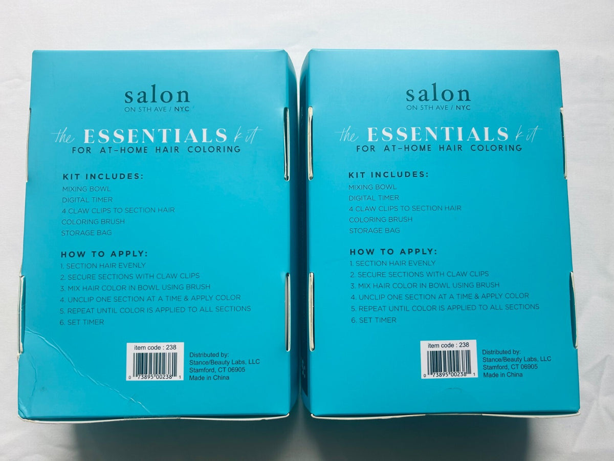 Lot of 2 Salon on 5th Ave NYC The Essentials Kit For At-Home Hair
