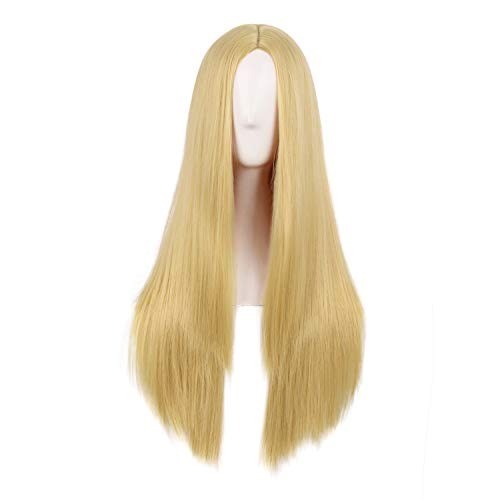 Long Straight Synthetic Wig - Heat Resistant & Elegant 28 Inch Style