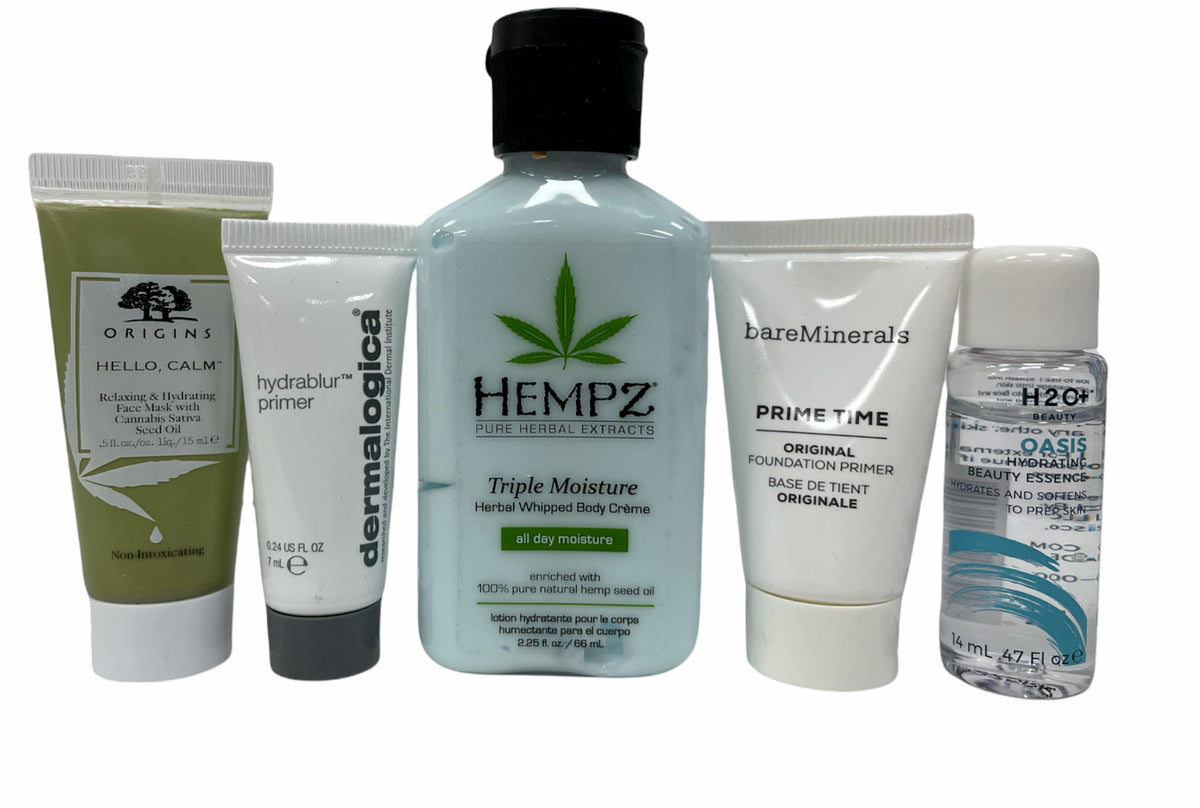 Skincare Sample Set with Primers, Face Masks & Hydrating Products