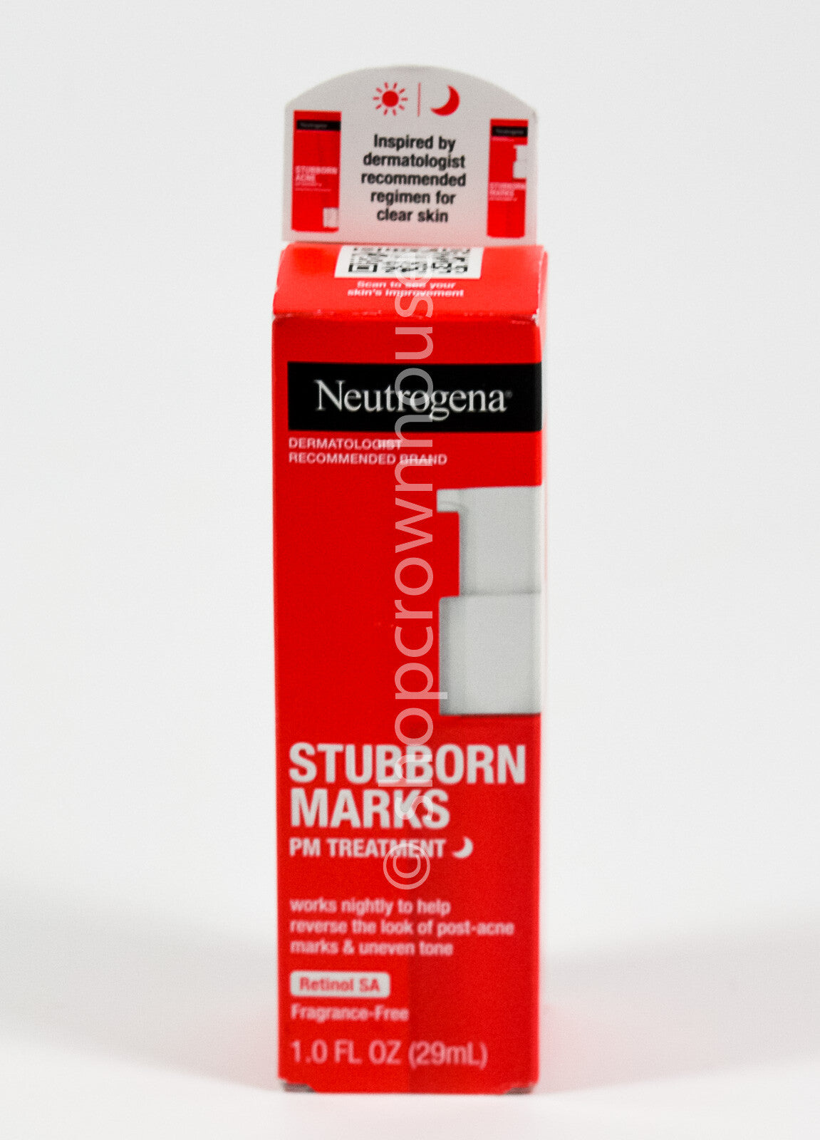 Neutrogena Stubborn Acne PM Treatment - Retinol & Uneven Tone Relief, 1oz