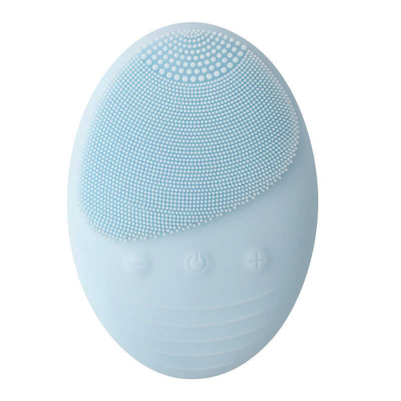 Wireless Electric Facial Cleansing Brush with LED Light Therapy Waterproof Skin Care Device
