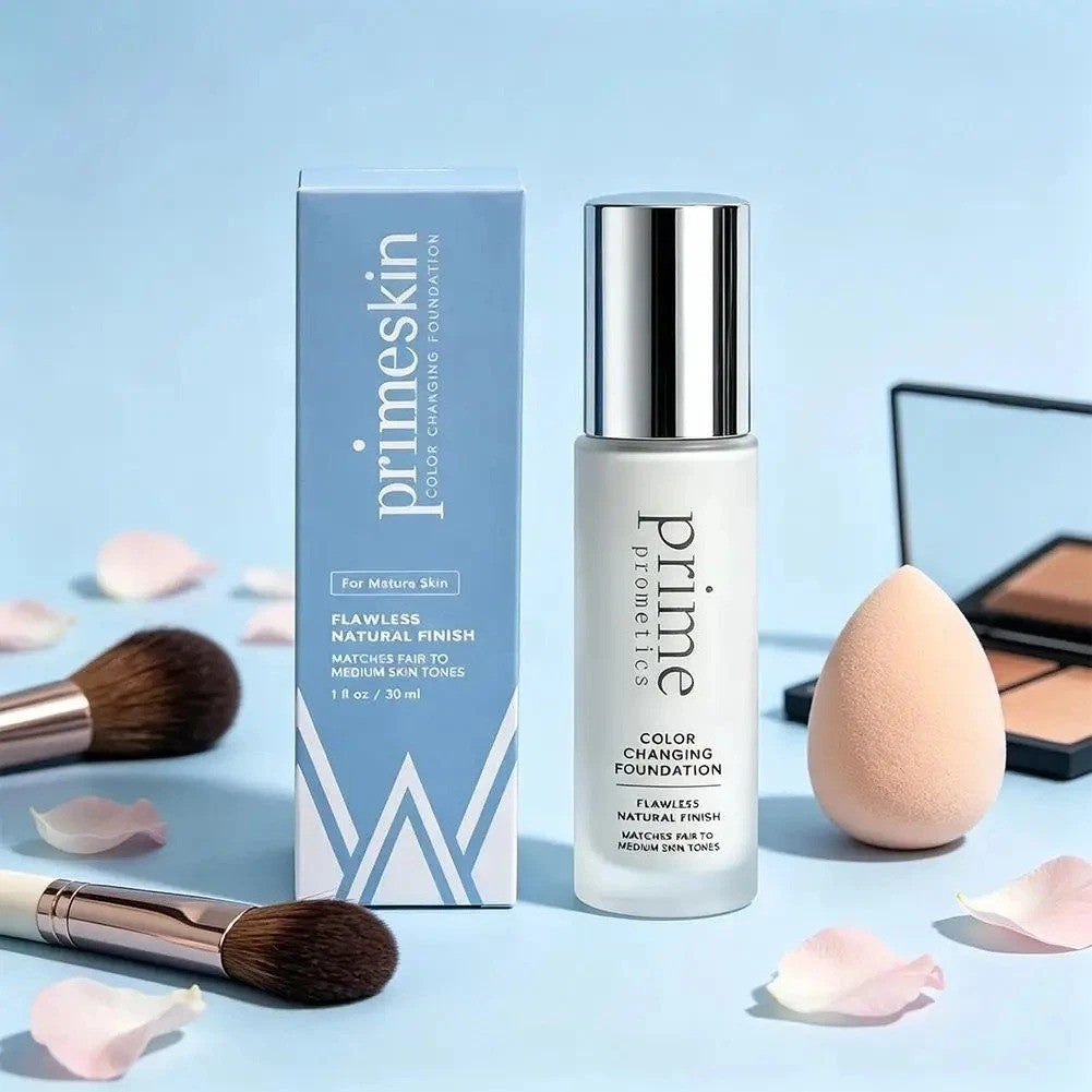 Color Changing Foundation for Mature Skin - Natural Finish, 30ml