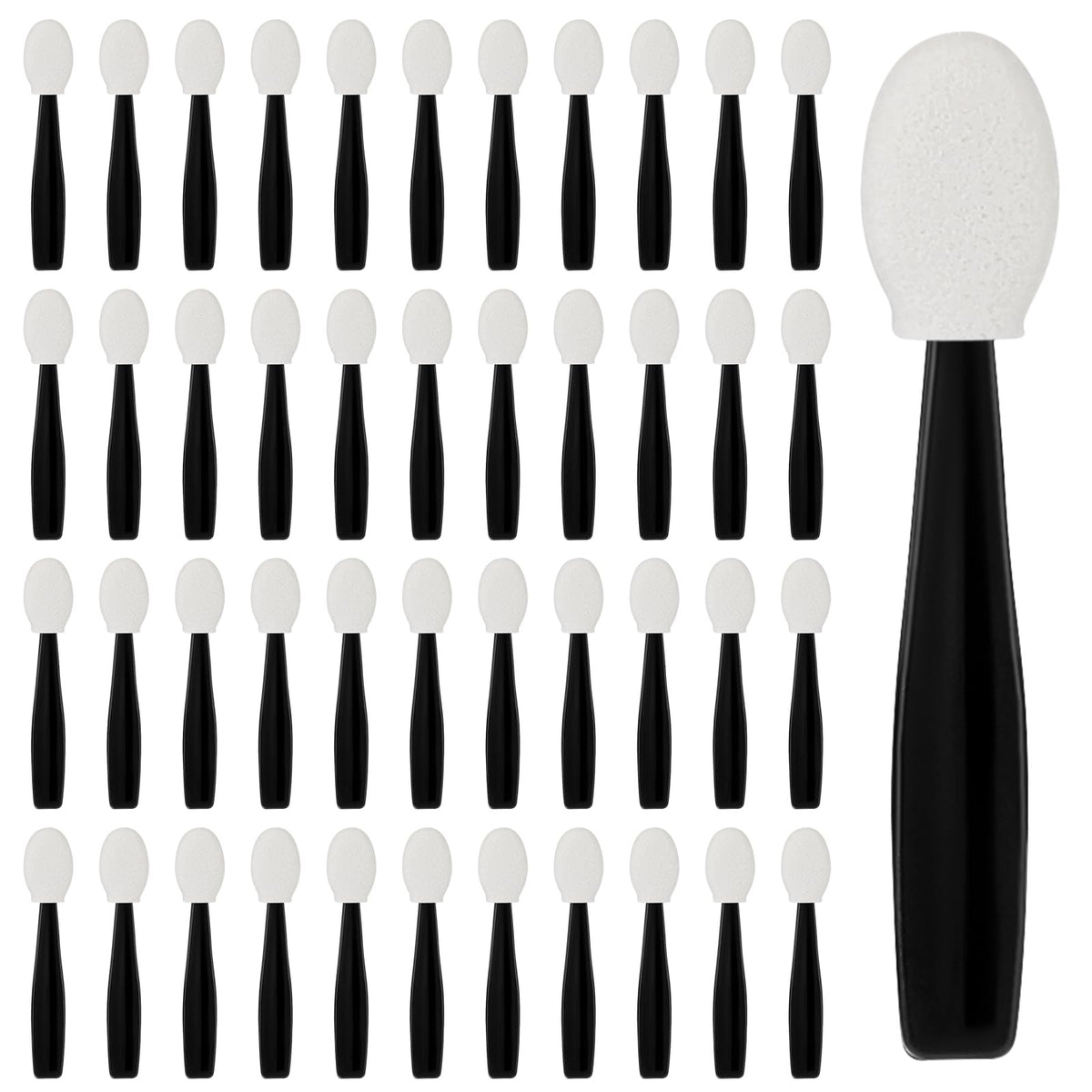 50 Pcs Eyeshadow Applicators Makeup Brushes Dual Sided for Precise Eye Makeup