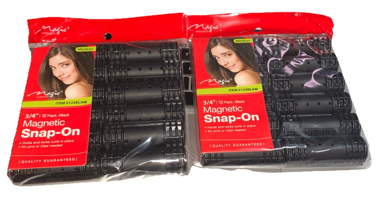 Magnetic Jumbo Rollers 3/4 Inch 12-Pack Black - Strong Magnetic Paint Rollers