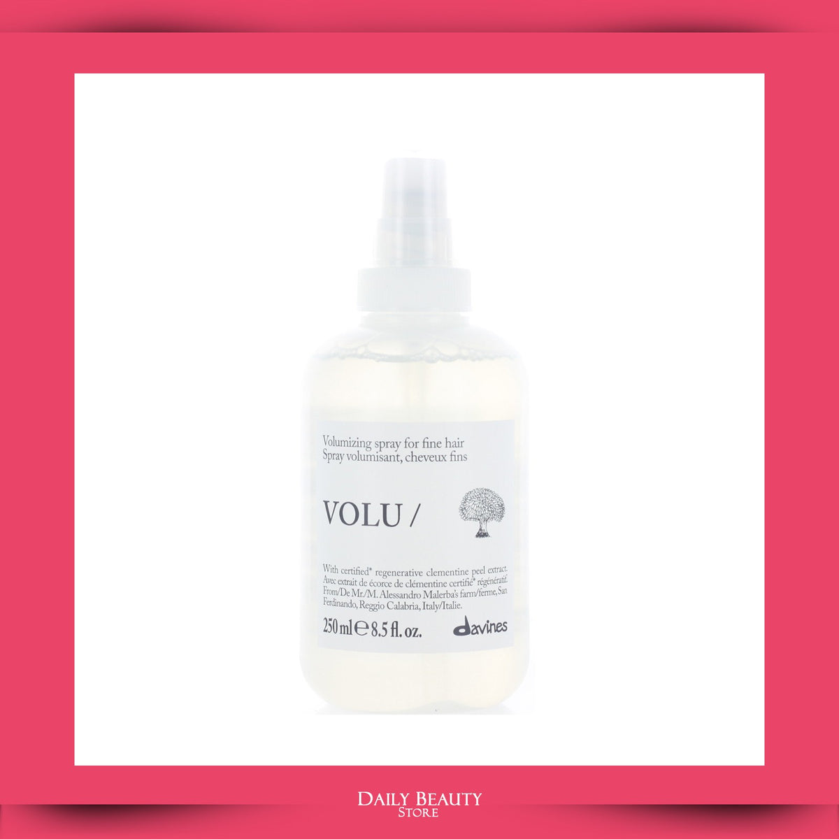 Davines VOLU Volumizing Hair Mist 250ml - Bouncy, Soft, Shine-Enhancing Spray