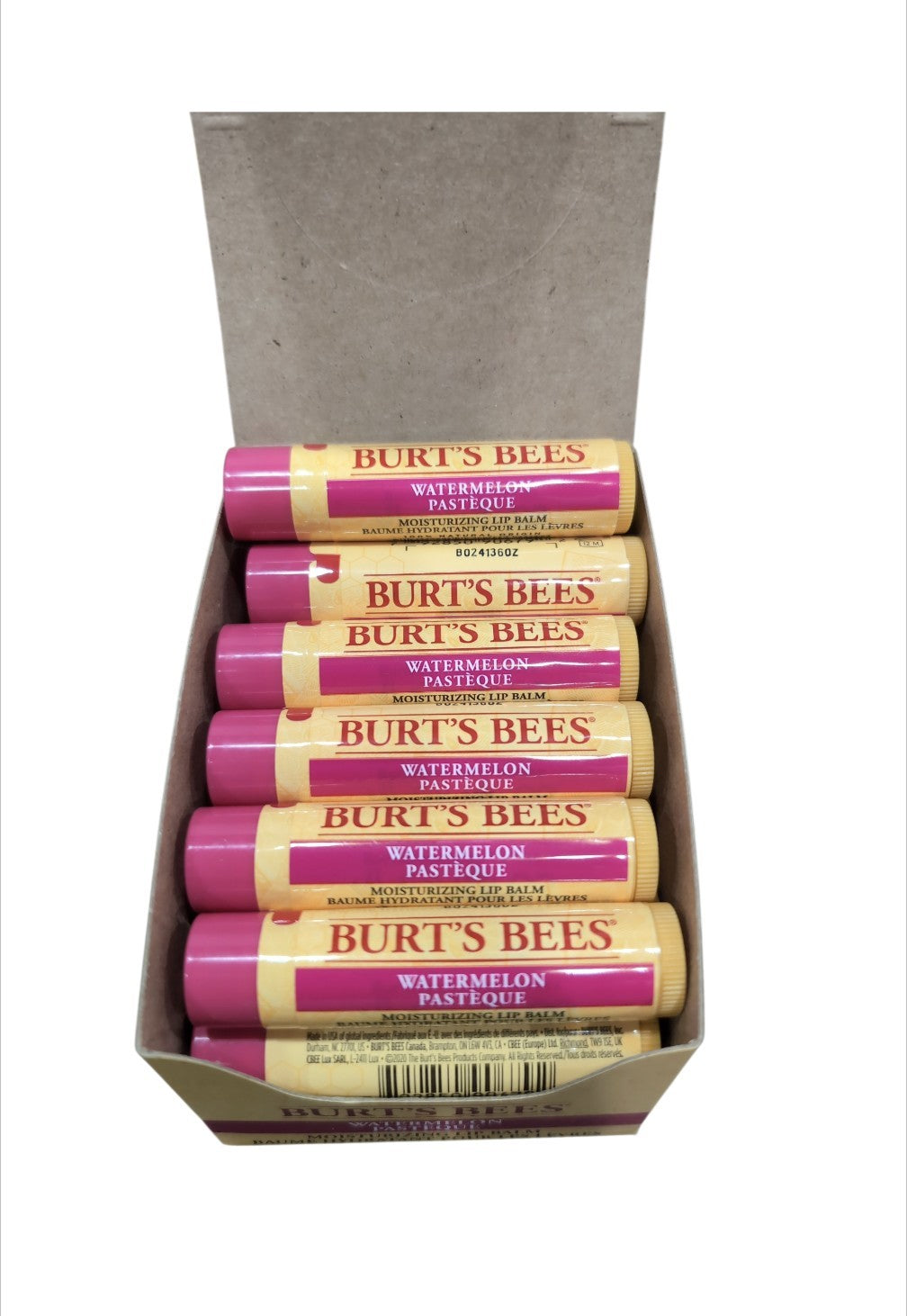 12 Pack Watermelon Lip Balm Set - Natural Moisturizing Lip Care