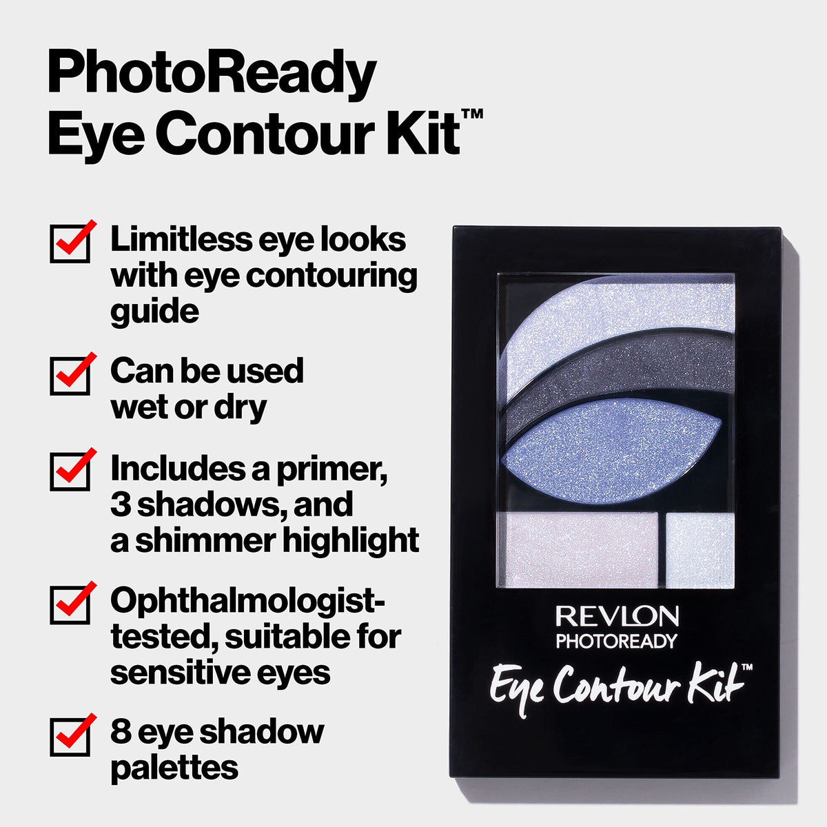 Revlon PhotoReady Eye Shadow Palette - Creamy, Pigmented, Blendable Colors