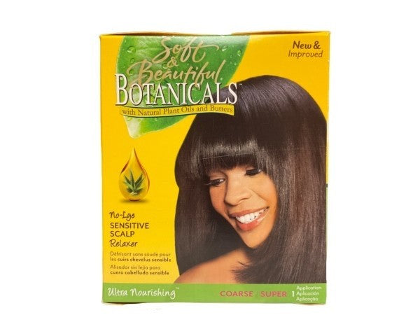 Botanicals No-Lye Sensitive Scalp Relaxer – Coarse, 1 Use