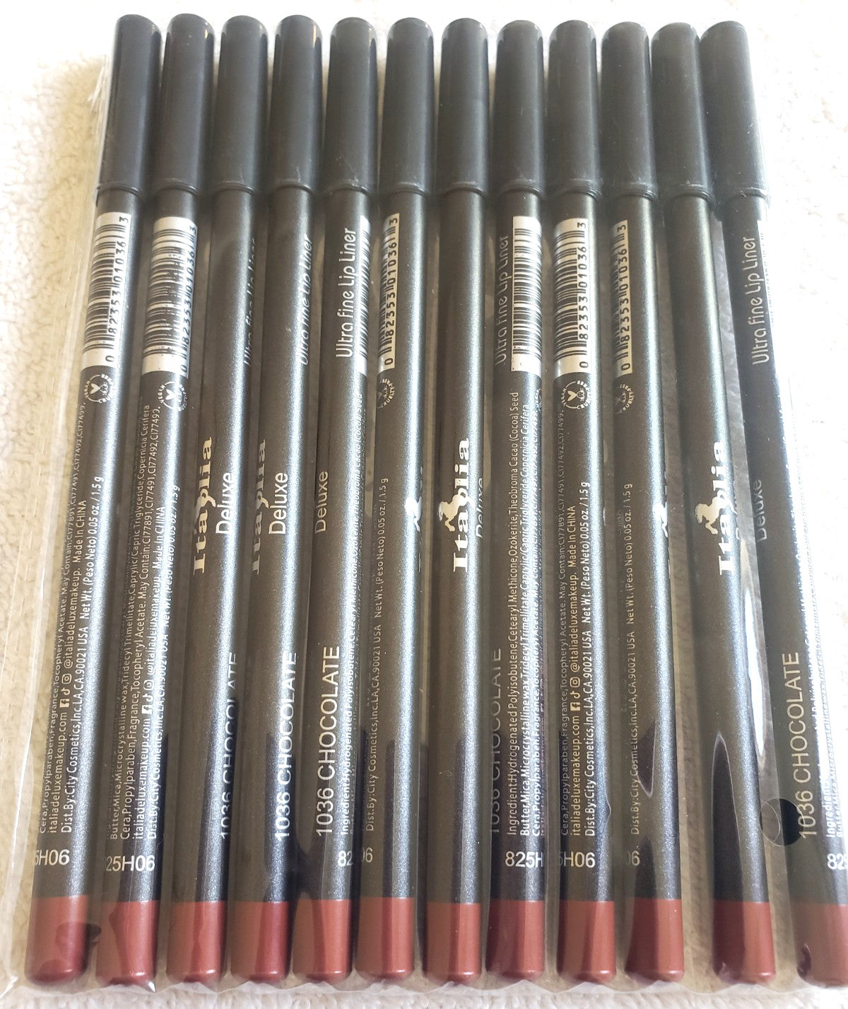 Ultra Fine Lip Liner Pencils - Assorted Colors, Long Lasting, Soft & Smooth