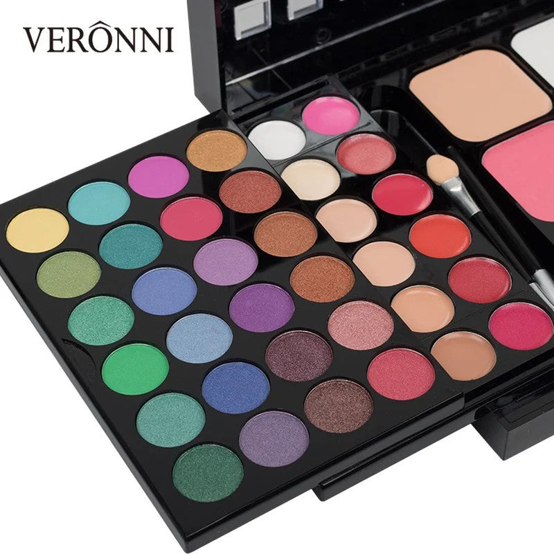 Colorful Glitter Eyeshadow Palette Waterproof Long Lasting Matte & Shimmer Makeup