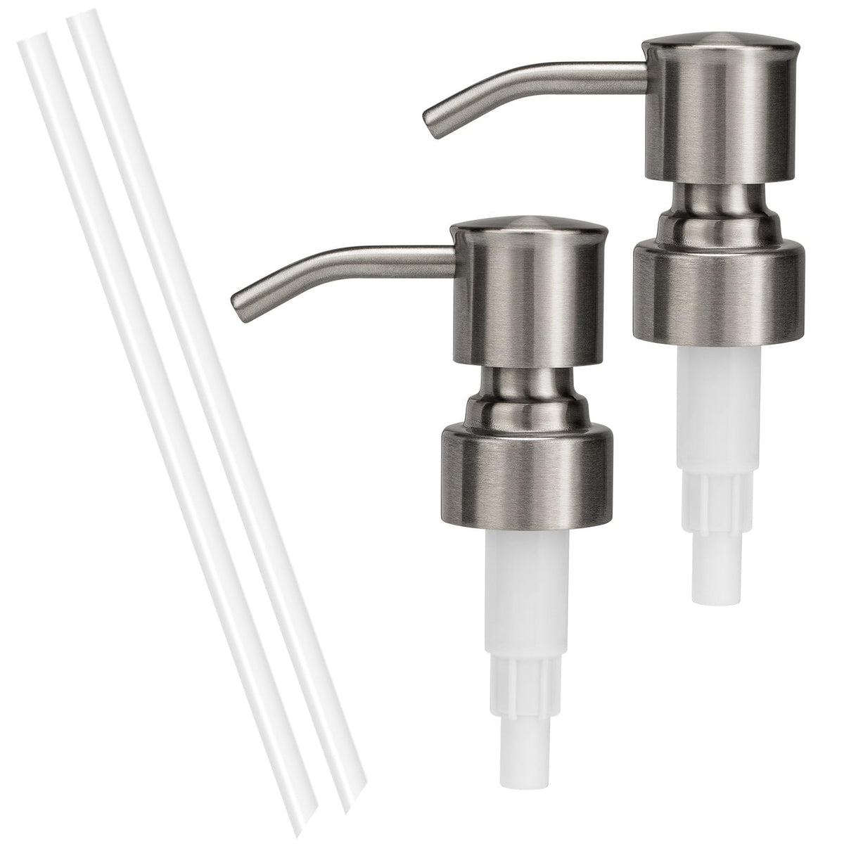 304 Stainless Steel Soap Dispenser Pump for Standard Bottles - Pack of 2