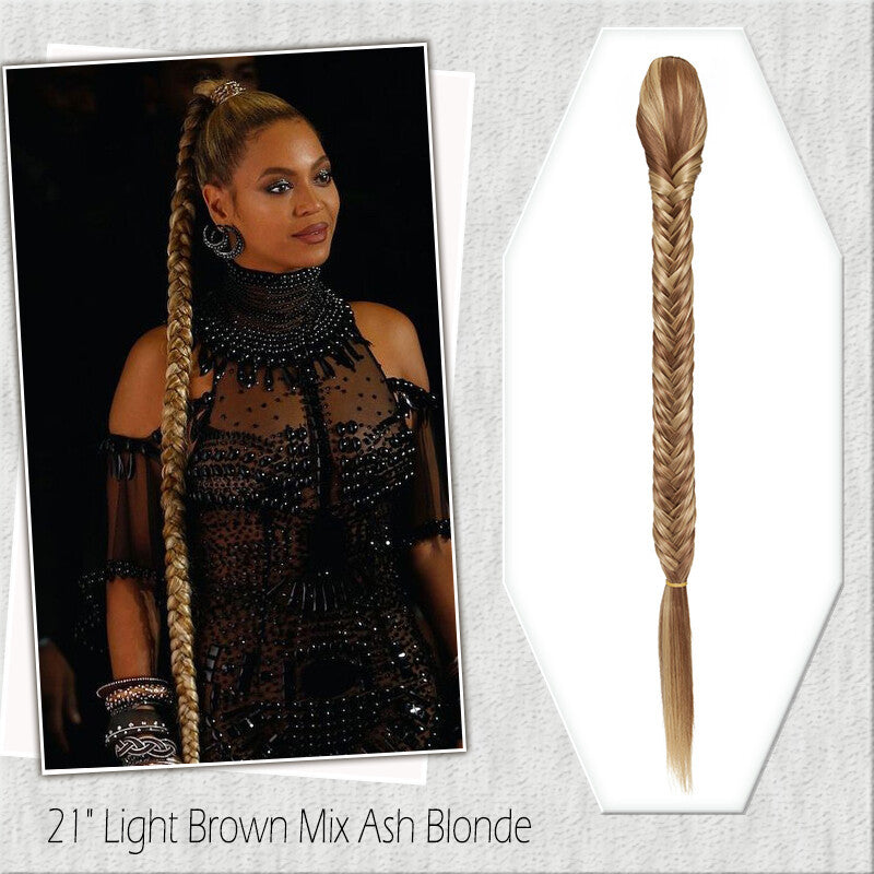 Fake Ponytail Clip-In Hair Extension Thick Natural Look 14 Inches