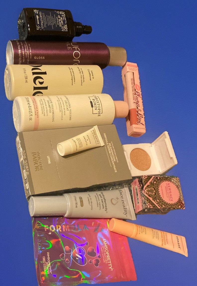 12-Piece High-Quality Hair, Skincare & Fragrance Travel & Sample Set - Assorted