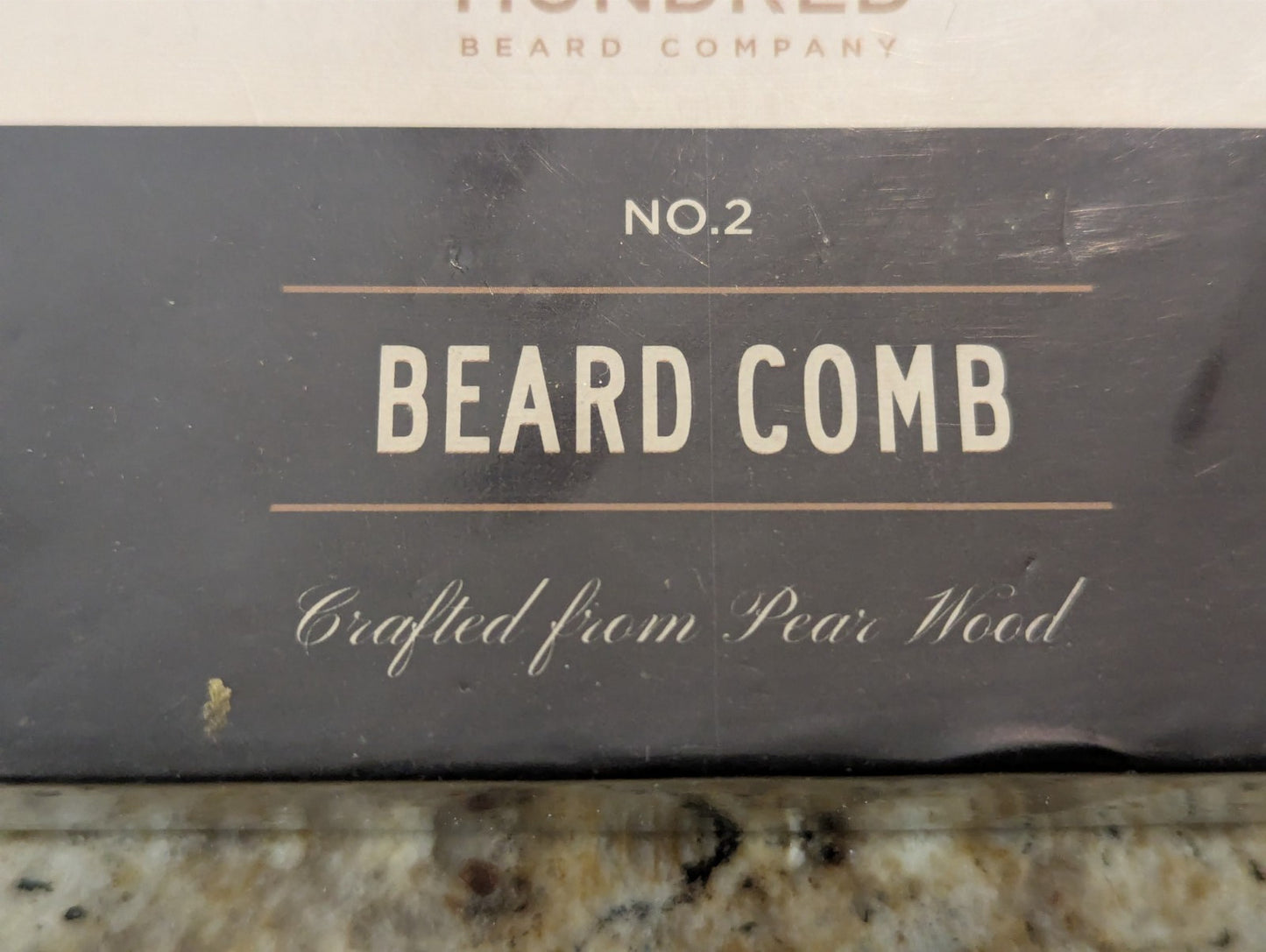 Beard Comb Made from Pear Wood - No. 2 Styling Tool for Grooming