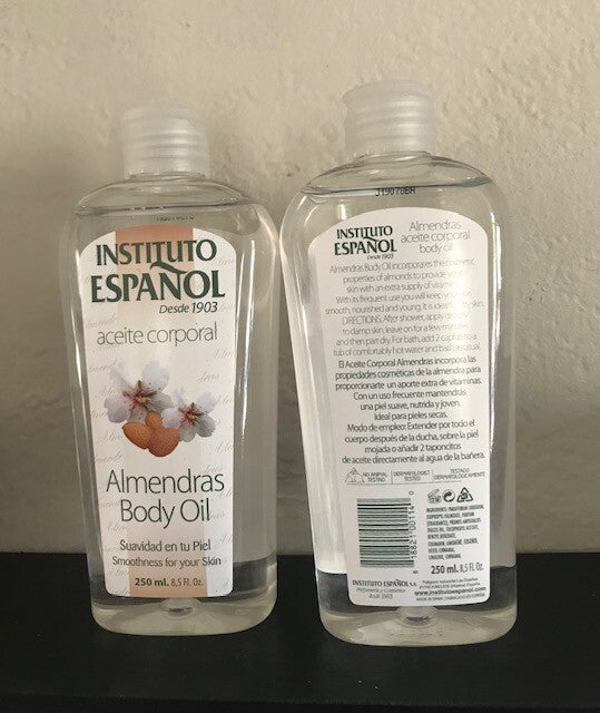 Almond Body Oil - Dry Skin Moisturizer (2 Pack, 8.5 oz)