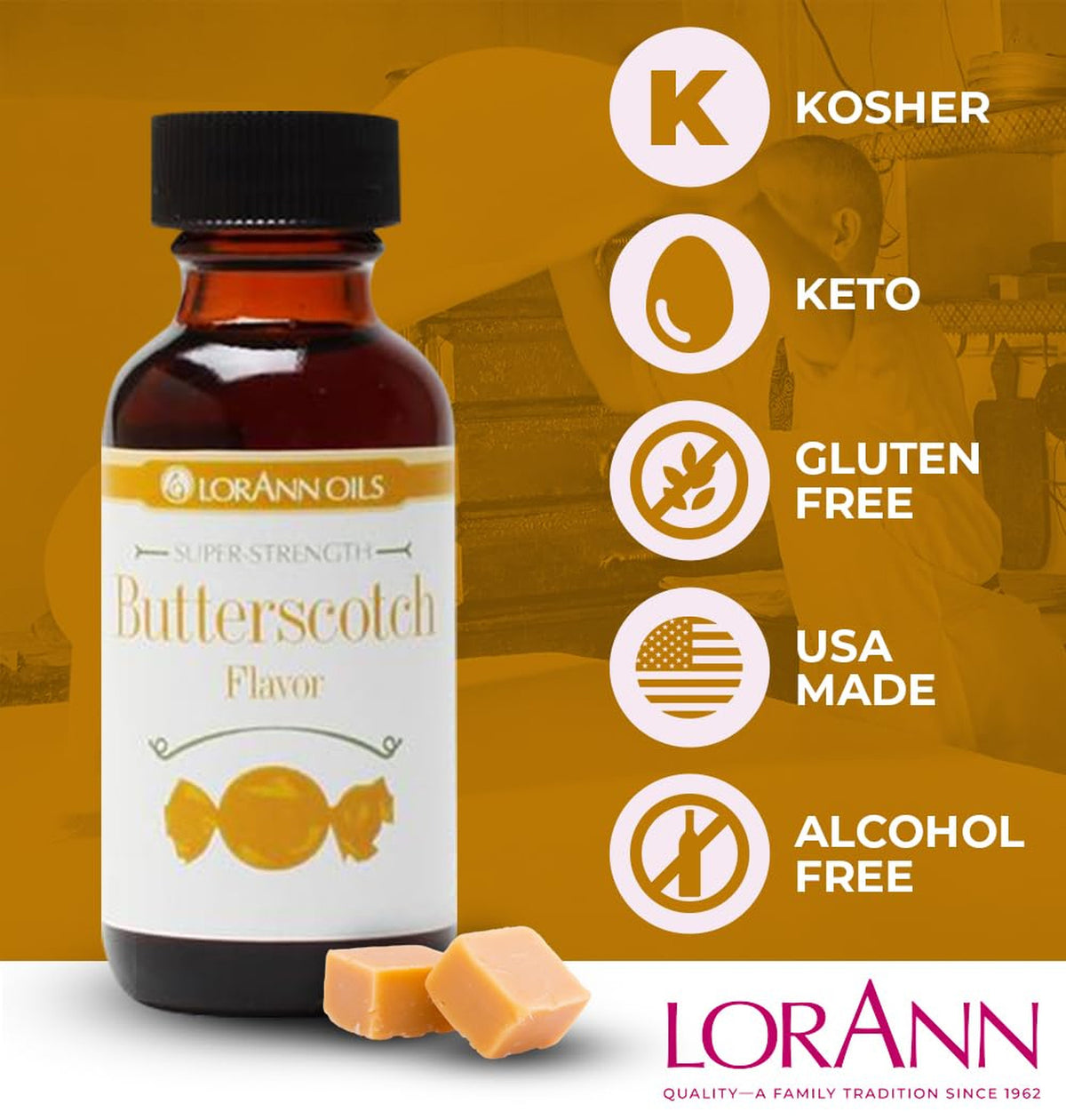 Butterscotch Flavoring Super Strength Candy Making Edible Bake Baking