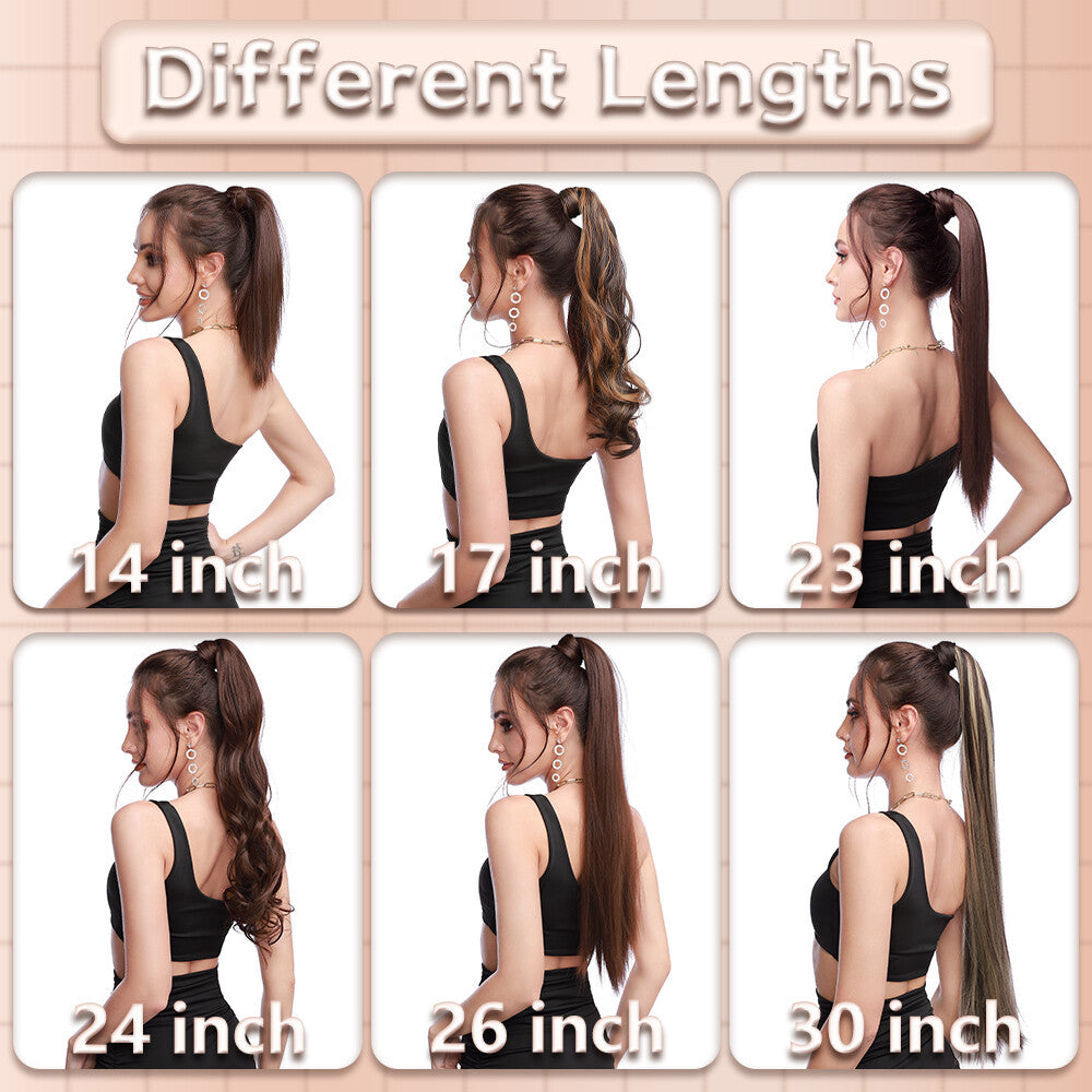 Thick Real Wrap Ponytail Hair Extensions - Mega Long & Natural Looking