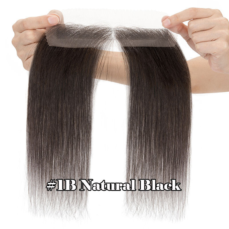 Full Lace Human Hair Patch Cover for Women Receding Hairline - Blonde