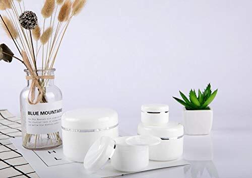 6 Pack 8oz Plastic Cosmetic Jars with Lids & Liners for Skincare & Makeup