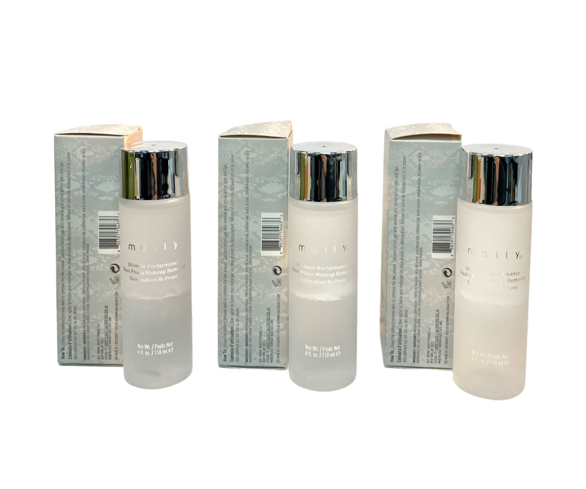 Dual Phase Makeup Remover 4oz - Gentle Eye & Face Cleanser, Pack of 3