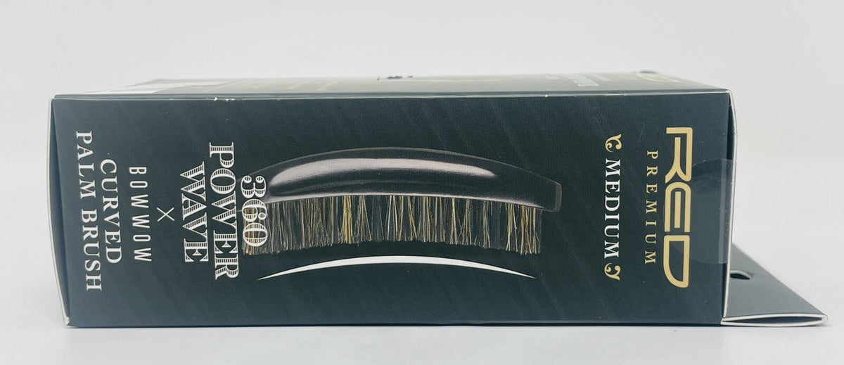 Red Luxury Curved Power Wave Brush - Natural Medium Hair Styling Tool
