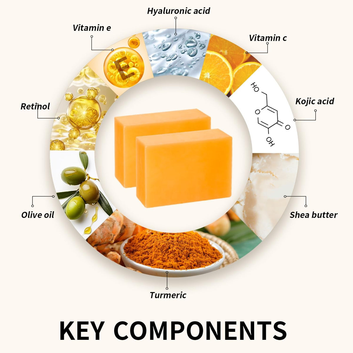 ceedoo Kojic Acid Soap for Dark Spot Remover Bars with 3.5 Ounce