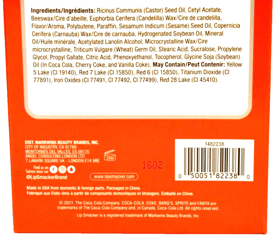 Limited Edition Coca-Cola Lip Balm Set with Collectible Tin - 4 Pack
