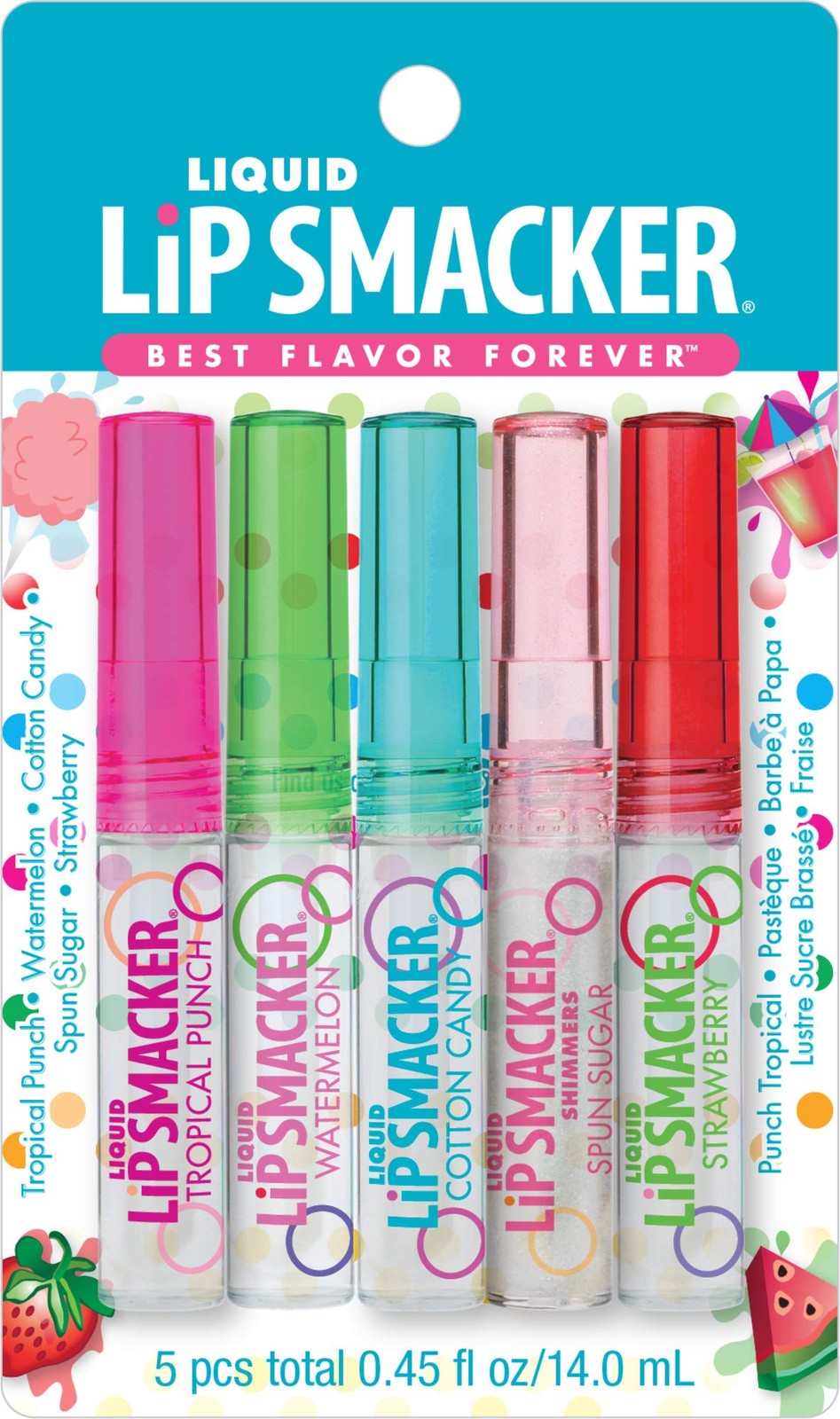 Lip Smacker Liquid Gloss Friendship Pack – 5 Lip Glosses Variety Set