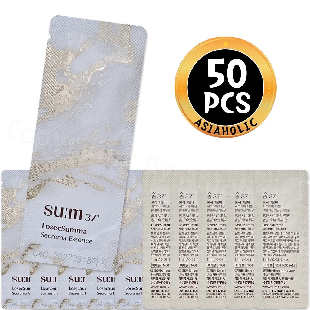 SU:M37 LosecSumma Secrema Essence Sample Set - 50 Vials for Sensitive Skin