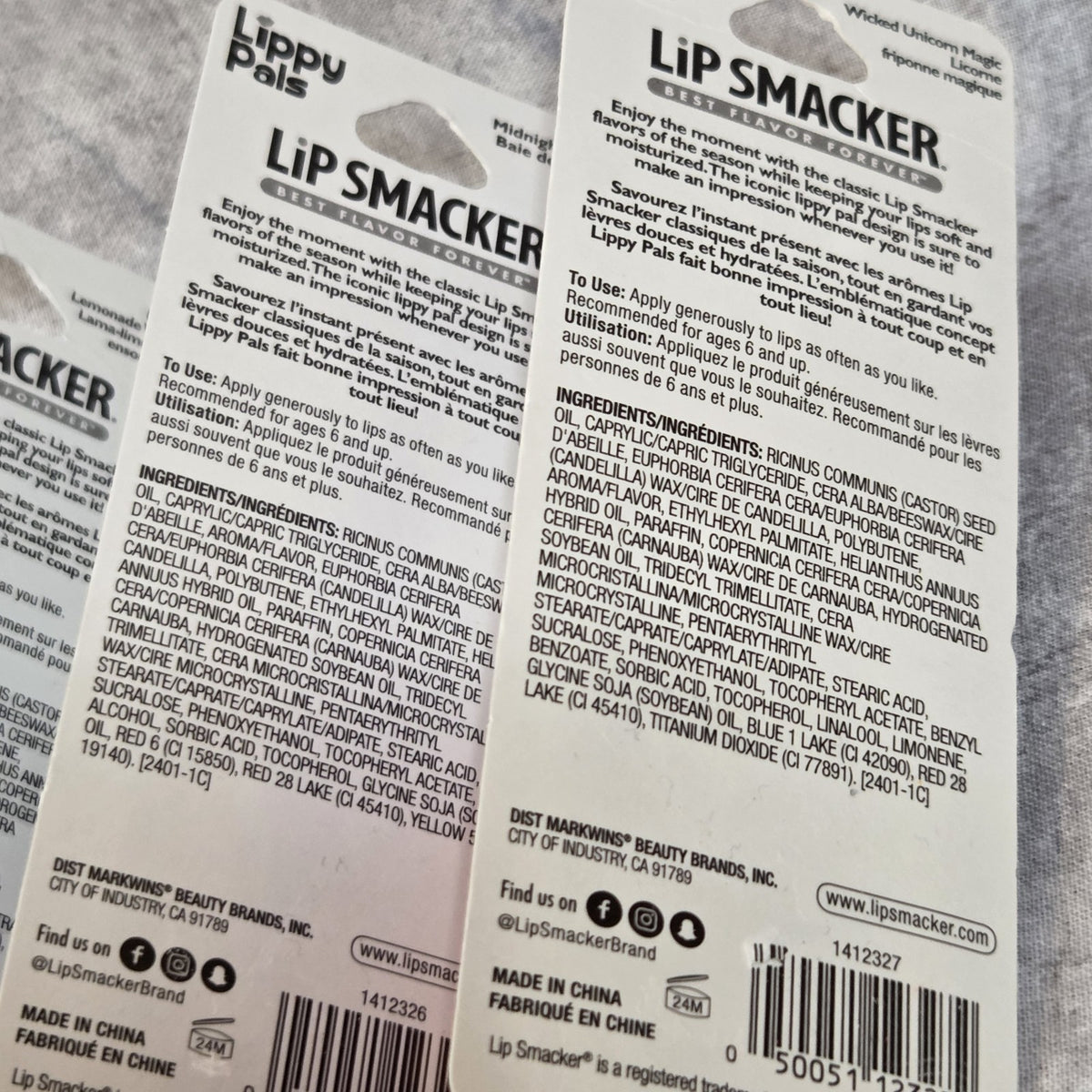 Halloween Lip Balm Set - Unicorn, Cat, Llama, Bear, Chocolate & Lemonade Flavors