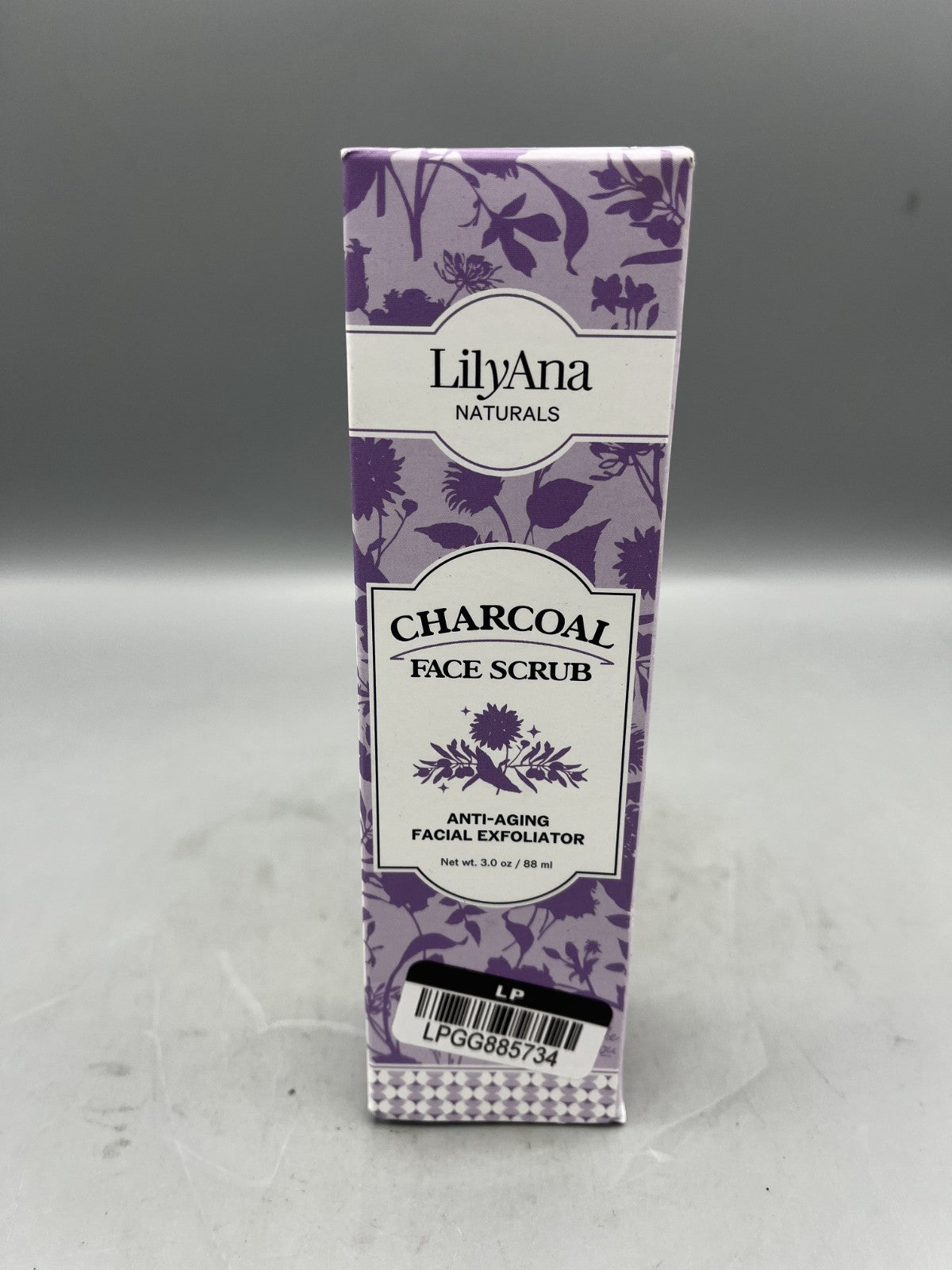 LilyAna Naturals Charcoal Face Exfoliant - 3oz Brand NEW In Box