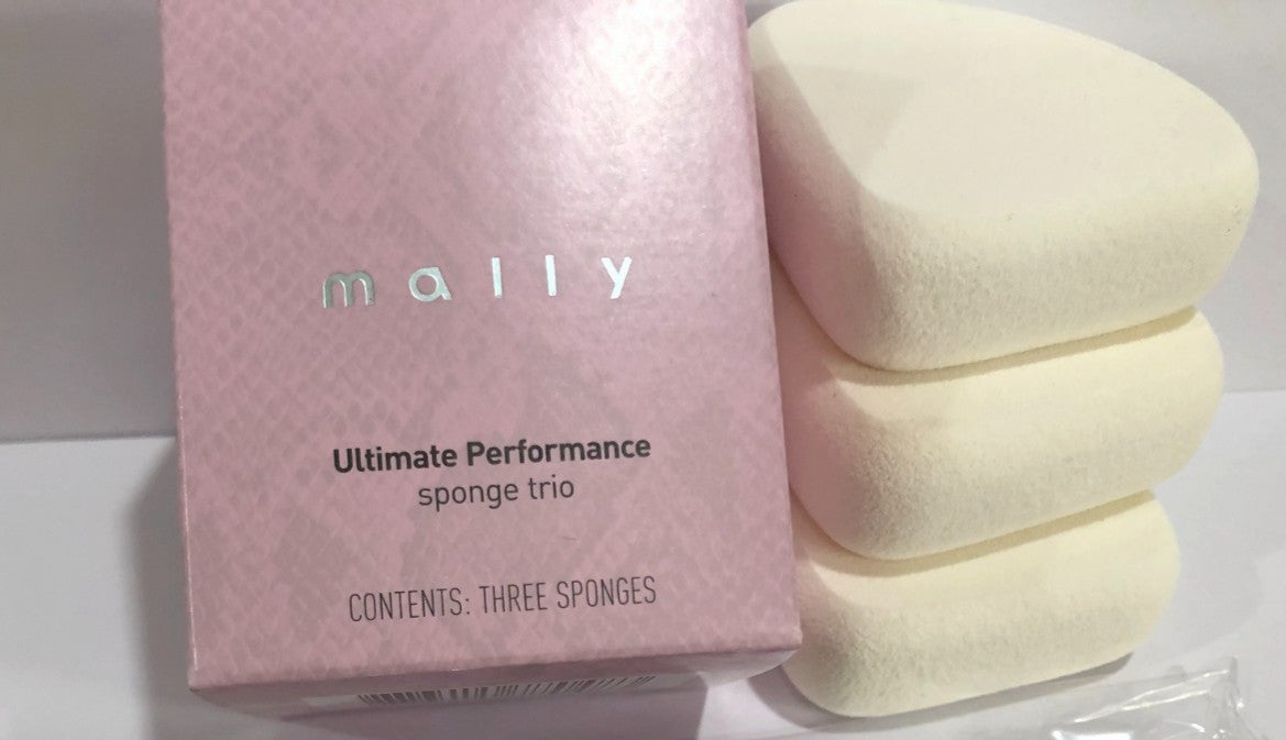 Mally Sponge Applicators 3 Pack - Makeup Sponges for Cosmetics