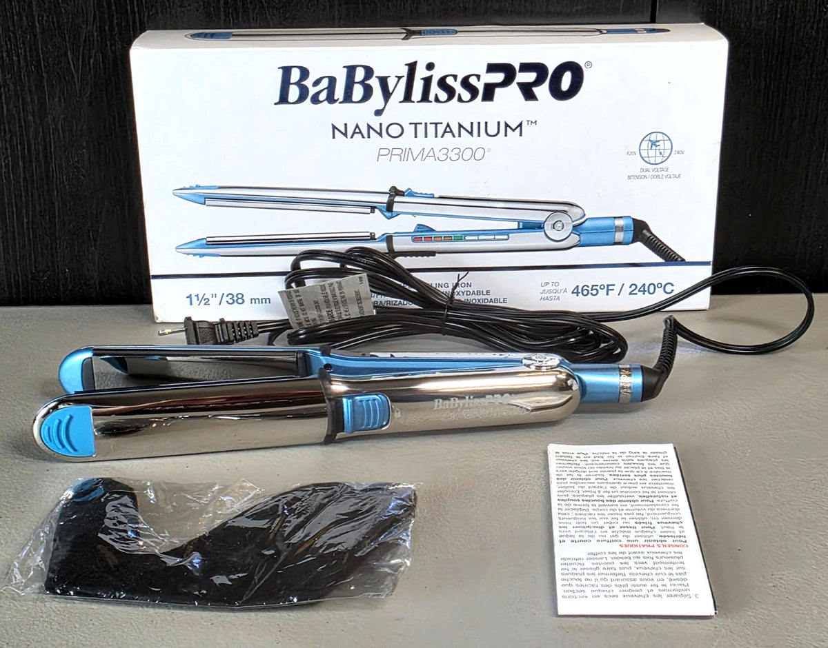 Nano Titanium Styling Iron 1.5 Inch Stainless Steel Flat Iron 465°F