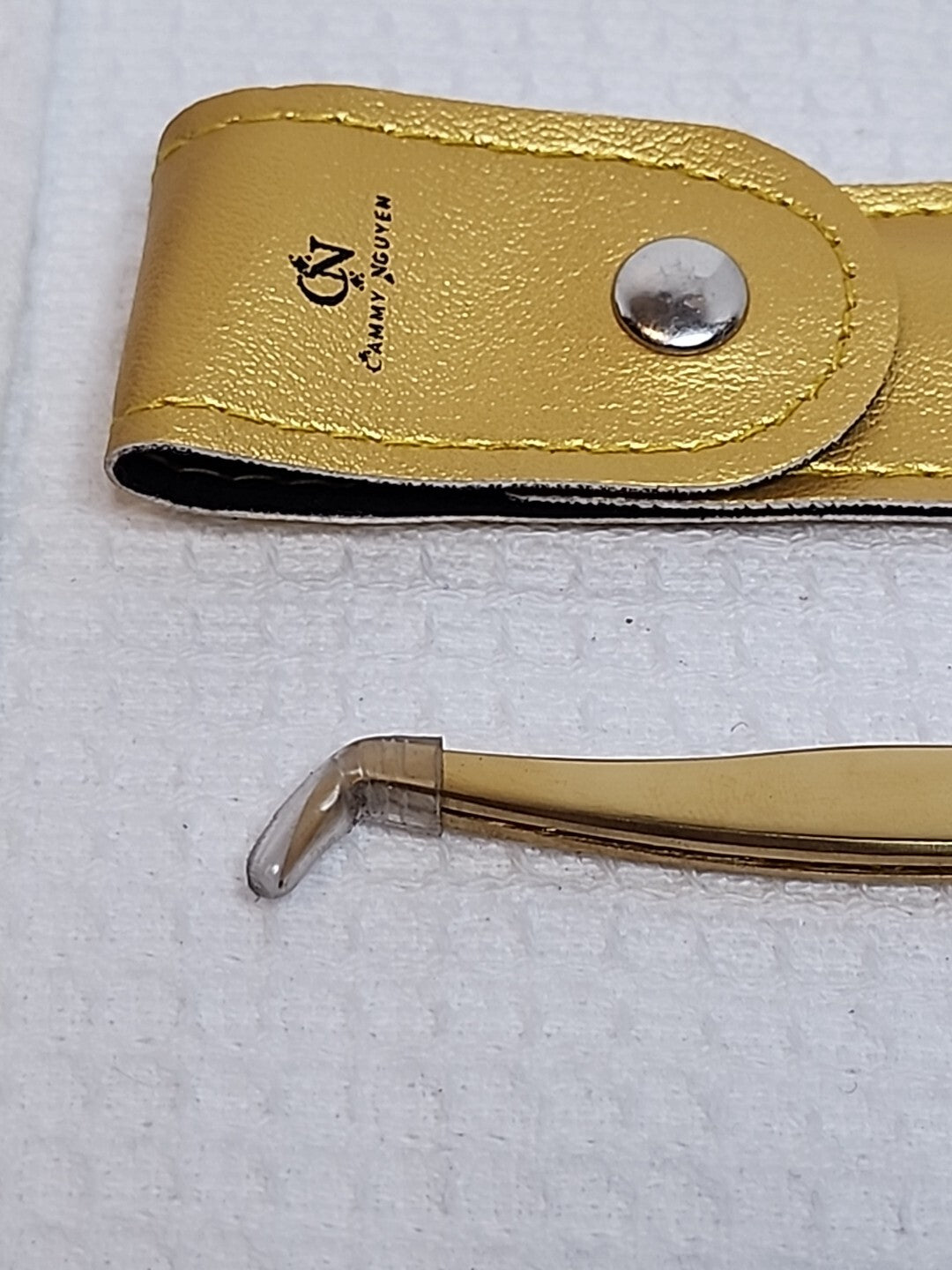 Gold Eyelash and Brow Tweezers - Professional Volume Precision Tool