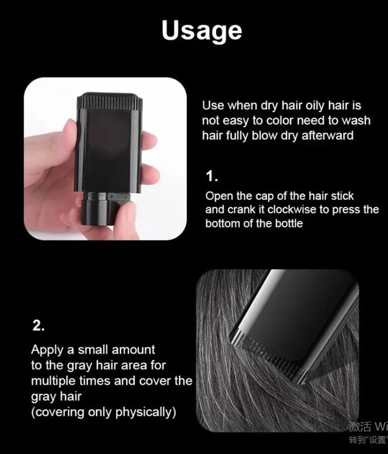 Hair Dye Stick Comb - Gray Hair Touch-Up, Waterproof