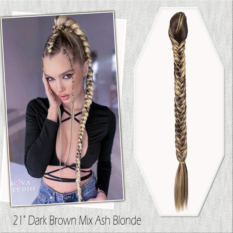 Fake Ponytail Clip-In Hair Extension Thick Natural Look 14 Inches