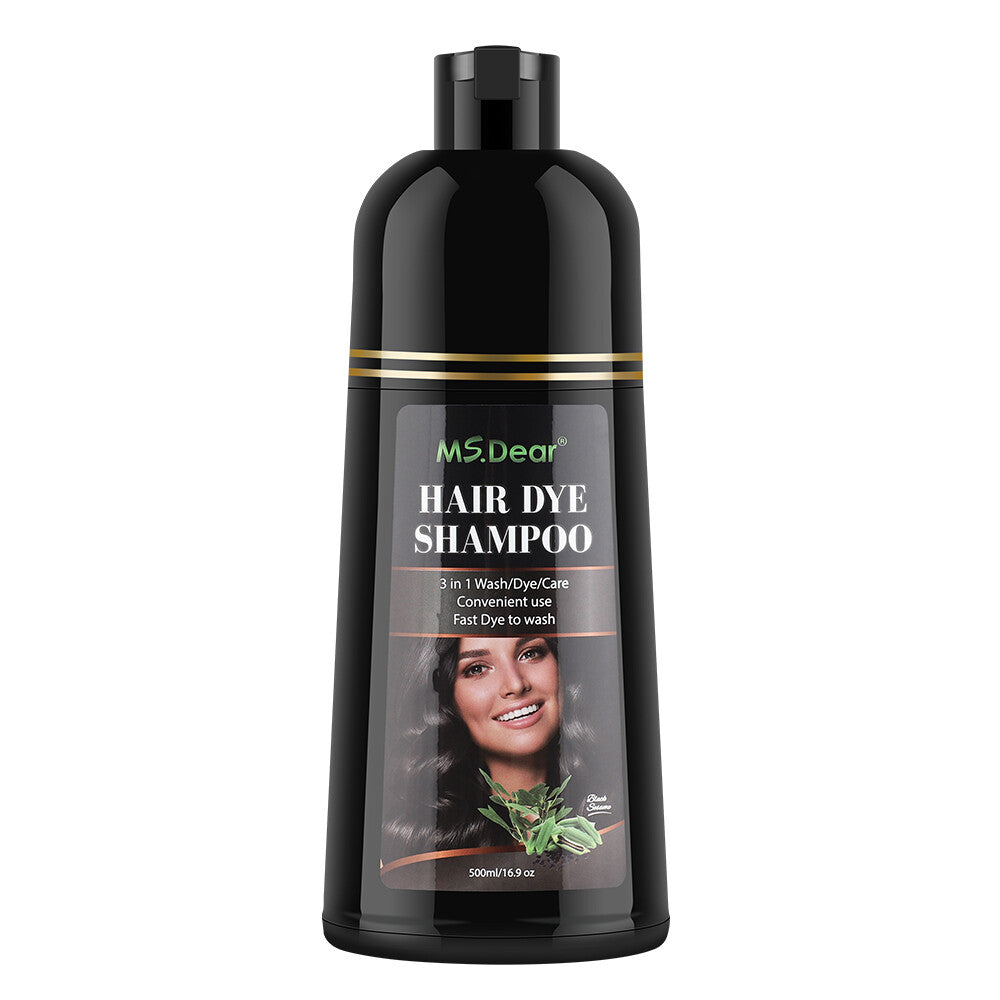 Hair Dye Shampoo, 500ml Herbal Color Wash