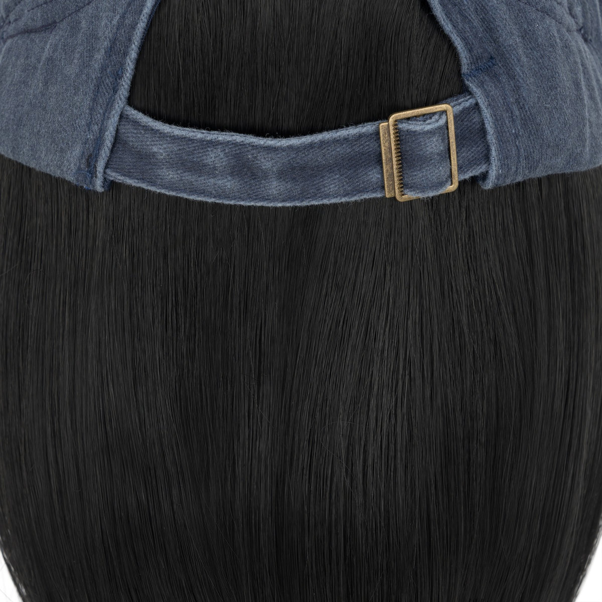 8-Inch Curly Baseball Cap with Synthetic Ponytail Hair Extensions - Natural Look