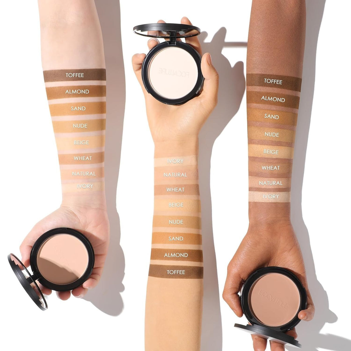 High Coverage Translucent Face Powder Compact for All Skin Types