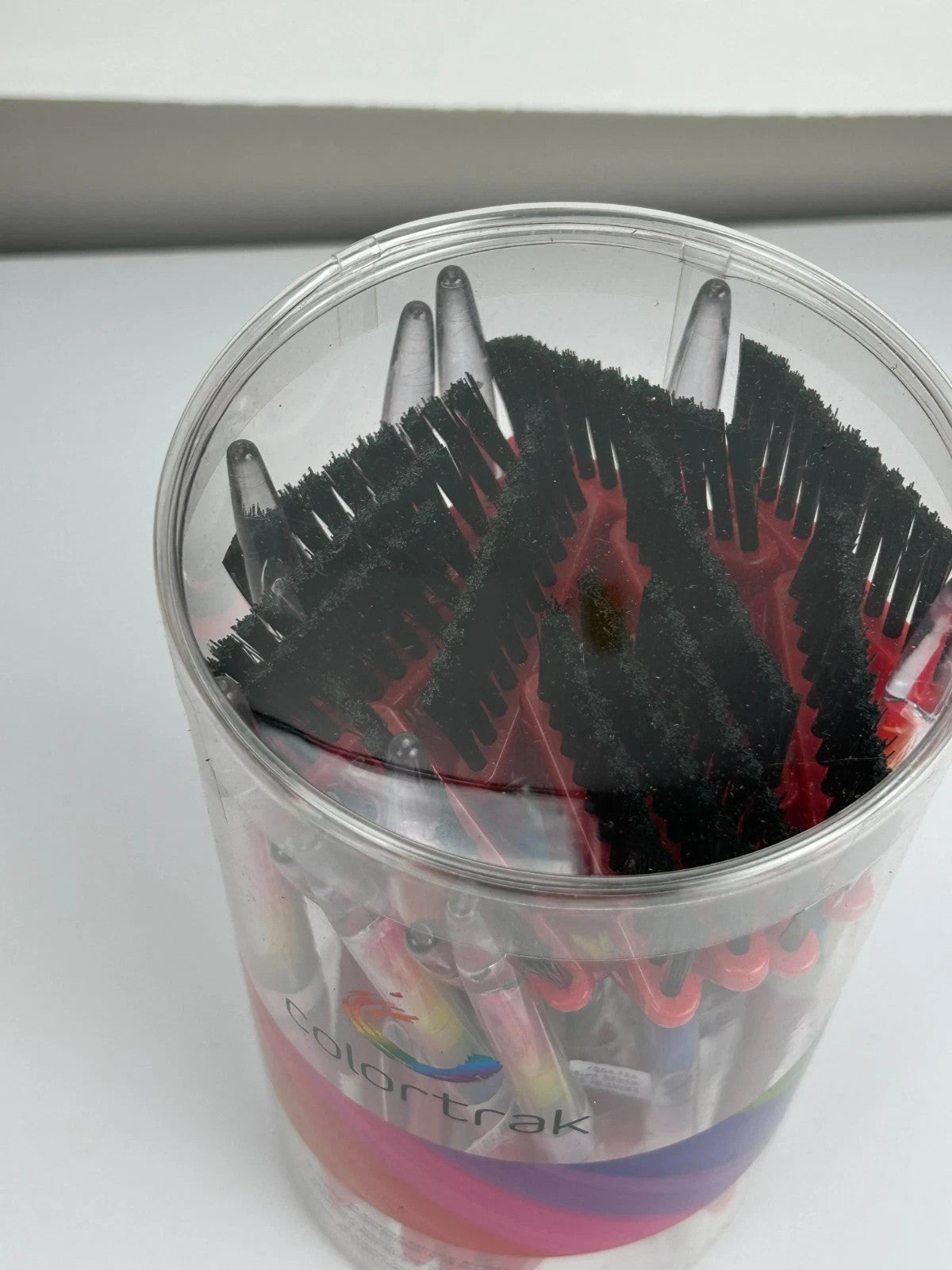 Rainbow Hair Color Brushes Set - Firm & Feather Bristle Hair Coloring Tools