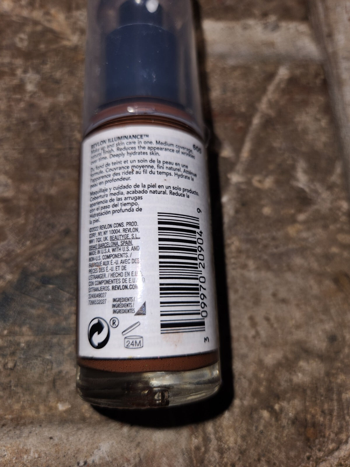 Revlon Illuminance Skin-Caring Liquid Foundation 1 Oz 605 Rich Mahogany