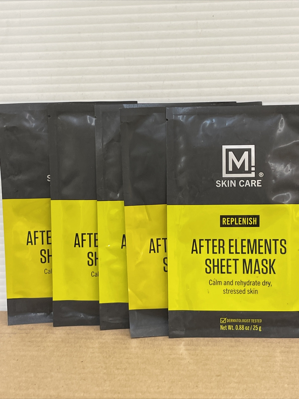 Men's Facial Sheet Masks - 5 Pack After Elements