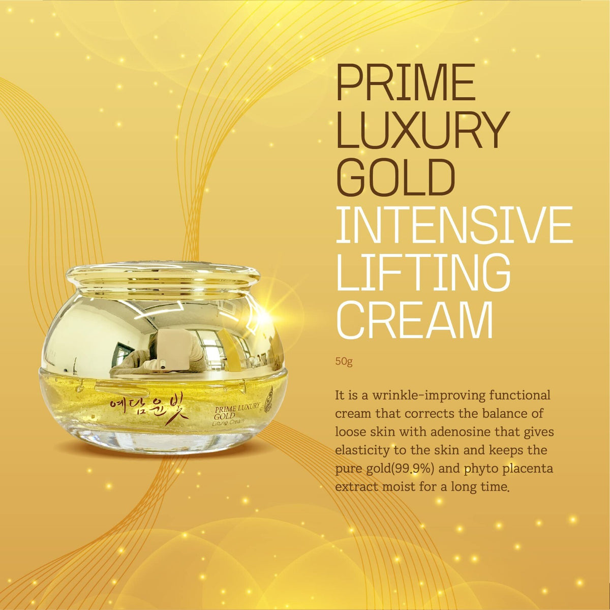Luxury Gold Women Skin Care Set - Nourishing Moisturizing Gift Kit with Serum Cream BB