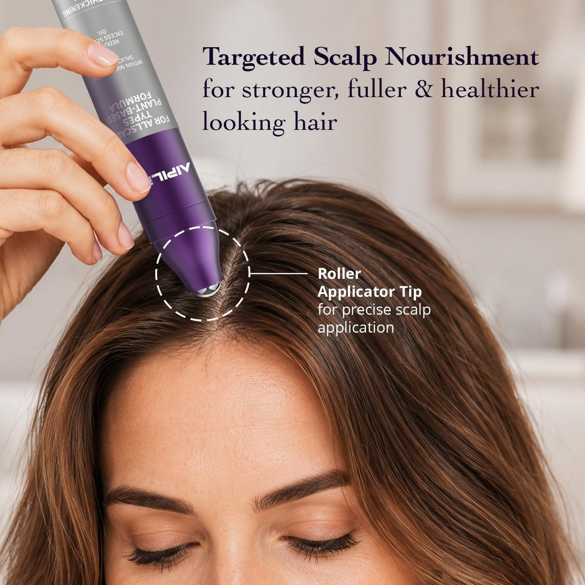 Hair Thickening Scalp Serum Roll-On with Rosemary