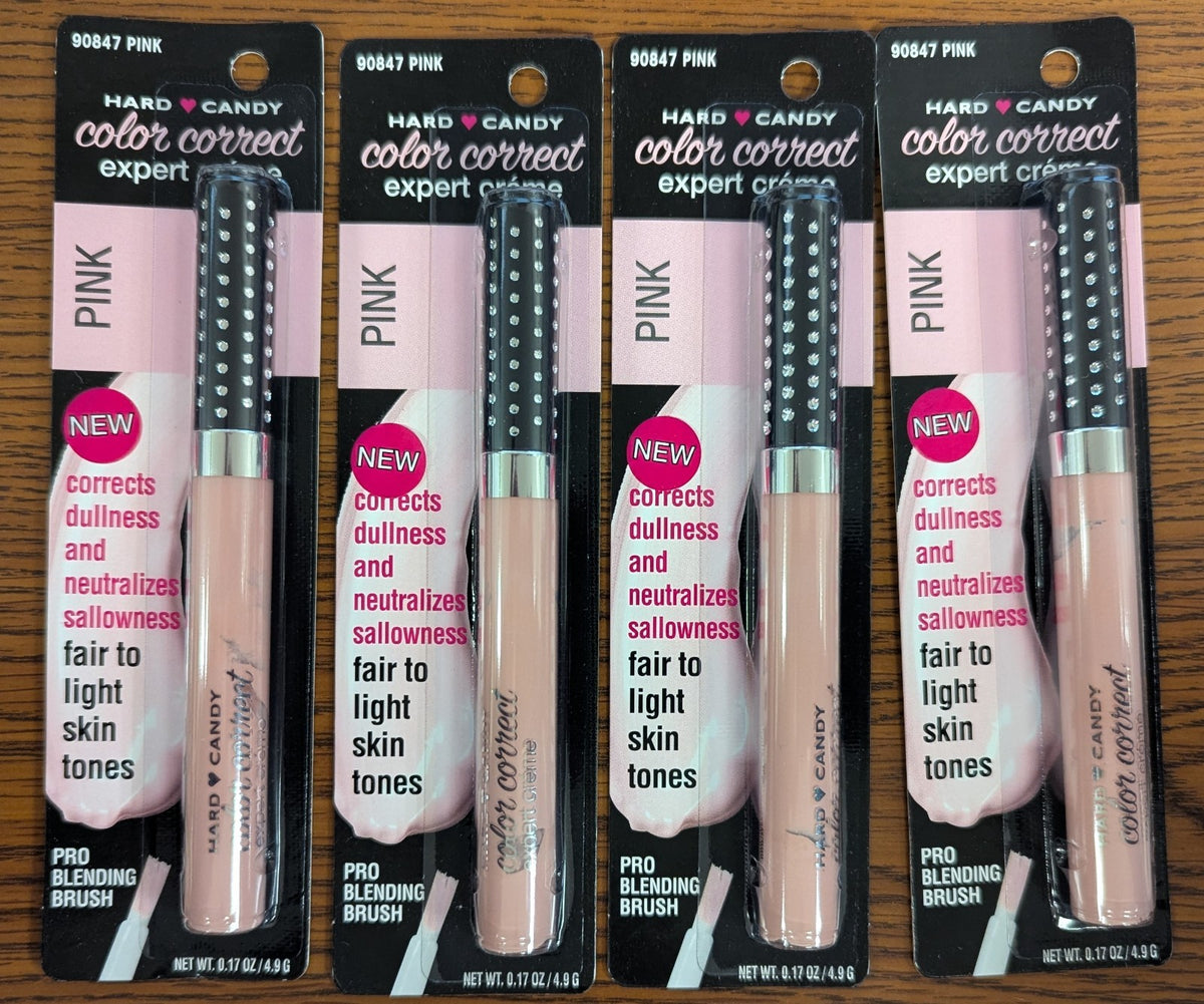 Set of 4 Hard Candy Color Correct Expert Crème Pink 0.17oz Makeup