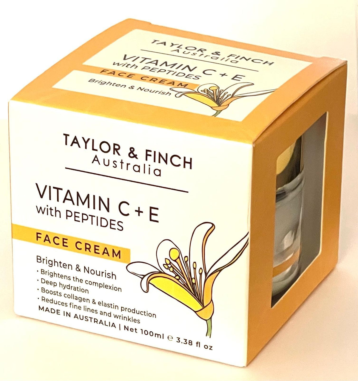 Vitamin C & E Face Moisturizer with Peptides - Brighten & Nourish Skin